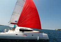 trimaran sailboat neel 45 gennaker